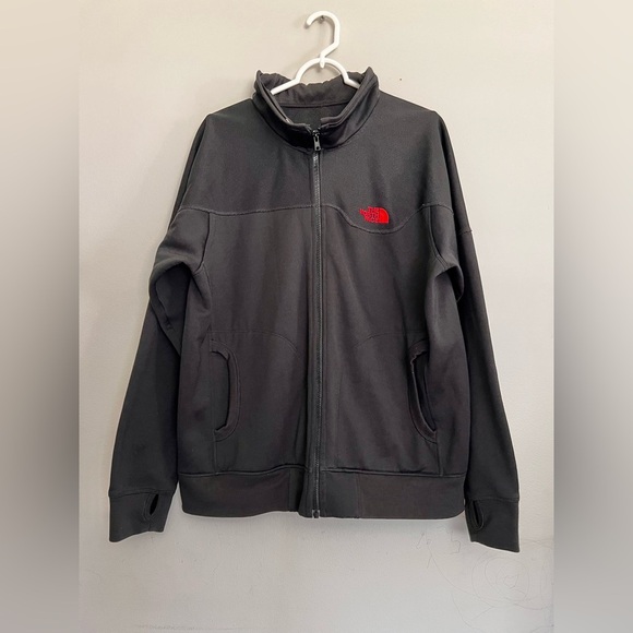 The North Face Jacket Men’s Black Full Zip Knit Fleece Lined Size Medium - Picture 2 of 4